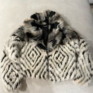 Bebe Faux Fur Coat